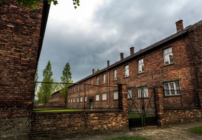 Budynek obozu koncentracyjnego Auschwitz