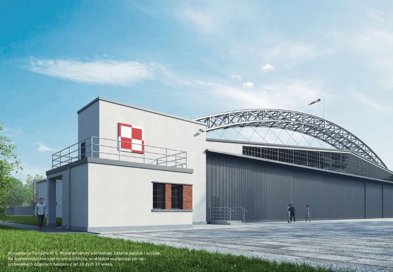 Heksagon - hangar w Muzeum Lotnictwa Polskiego