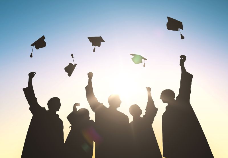 Studenci podczas absolutorium