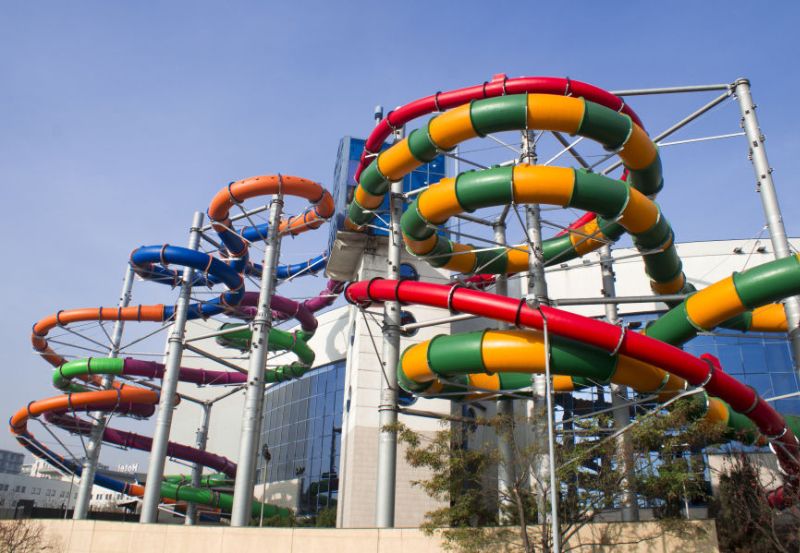 Zjeżdżalnie w Krakowskim Parku Wodnym