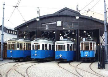 Zajezdnia tramwajowa w Muzeum Inżynierii Miejskiej w Krakowie