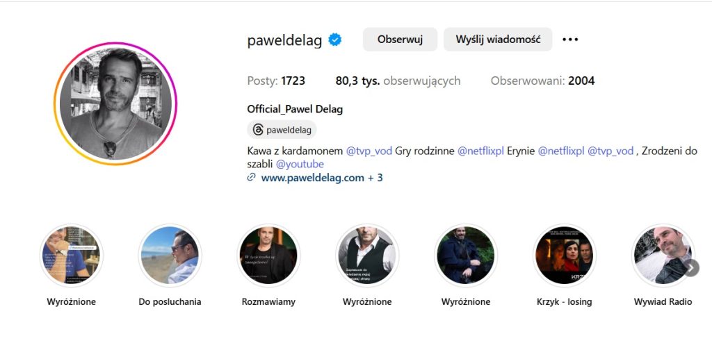 Paweł Deląg Instagram