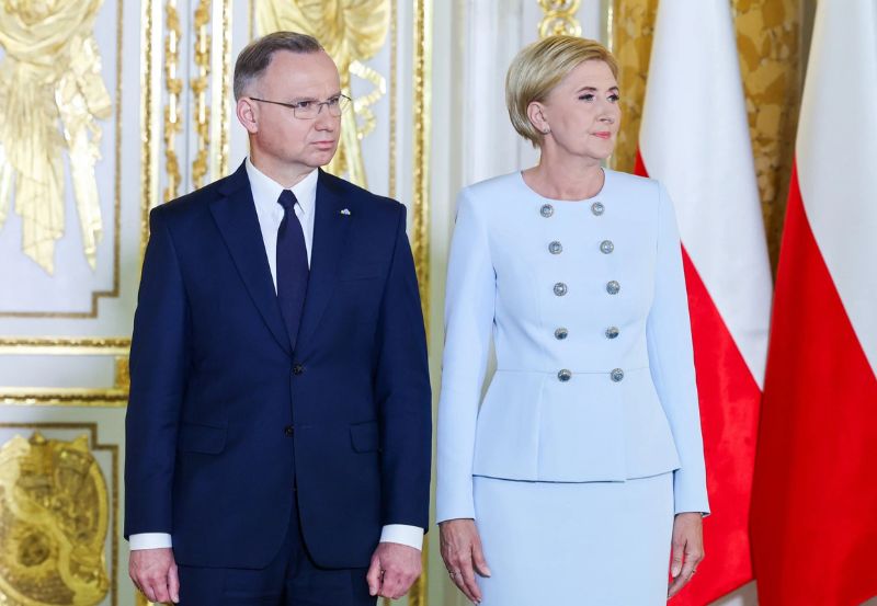 Pierwsza dama z Prezydentem Polski - Andrzejem Dudą