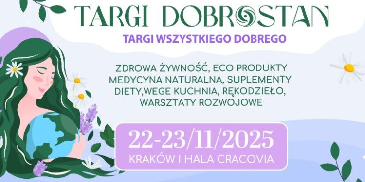 DOBROSTAN – Targi Rzeczy Dobrych i Naturalnych Po raz pierwszy w Krakowie 22-23 listopada 2025 w Hali Cracovia