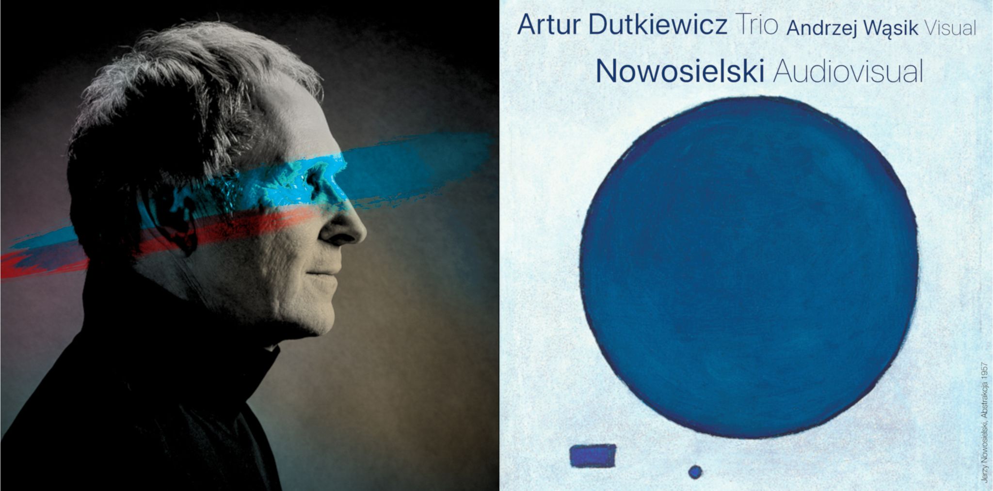 Zdjęcie przedstawia plakat koncertu Nowosielski Audiovisual w Krakowie