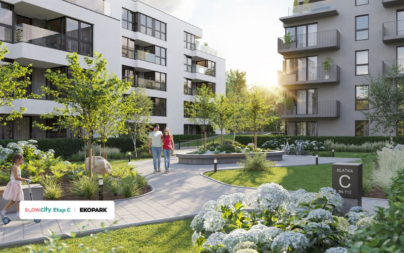 Slow City Ekopark Kraków - wizualizacja osiedla