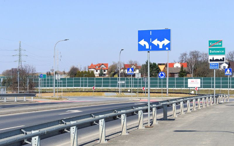 Zdjęcie przedstawia obwodnicę na Mistrzejowice Północ