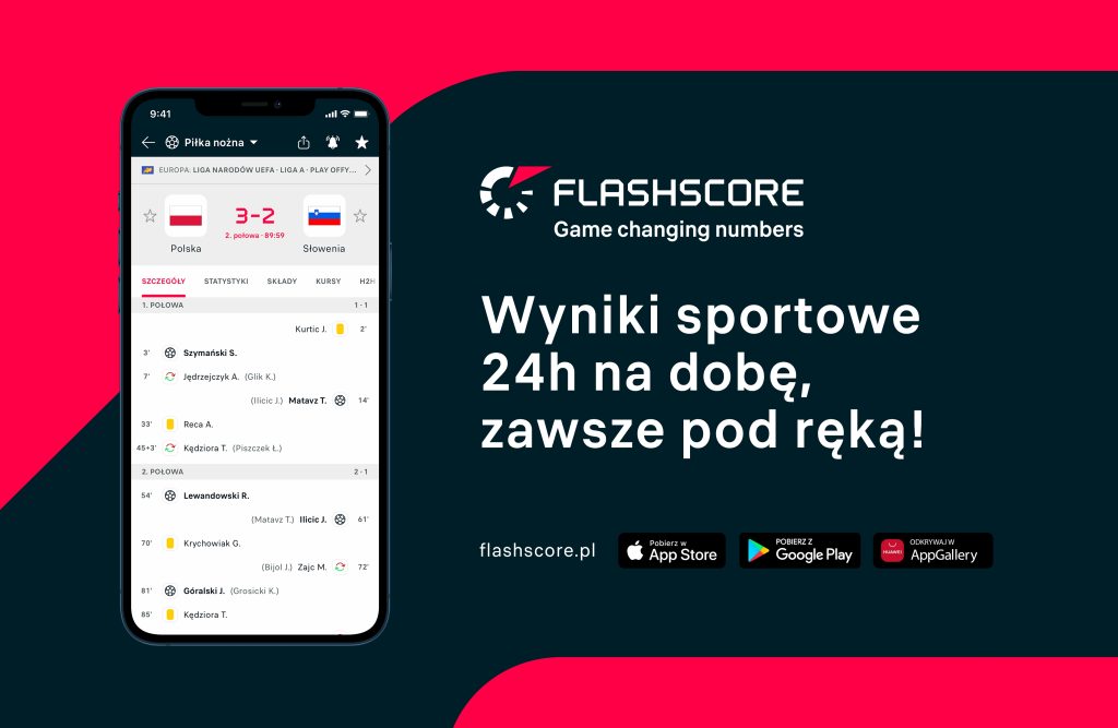 Najszybszy dostęp do świata sportu masz w zasięgu palca z Flashscore