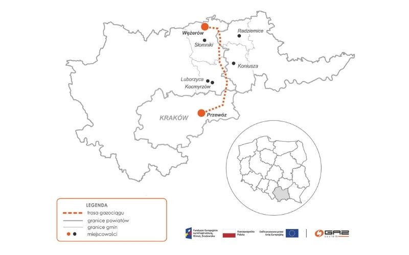 Nowy gazociąg dla Krakowa i Małopolski. Ma zwiększyć bezpieczeństwo energetyczne regionu