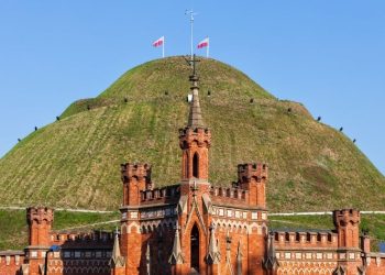 Krakowskie kopce - widok na Kopiec Kościuszki