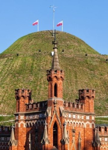 Krakowskie kopce - widok na Kopiec Kościuszki