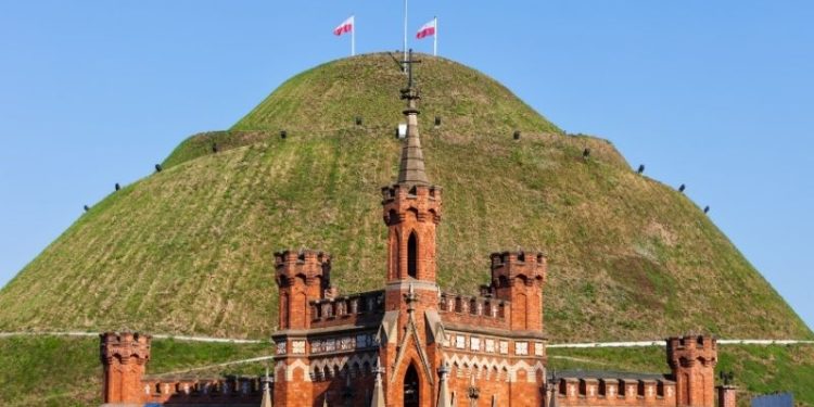 Krakowskie kopce - widok na Kopiec Kościuszki