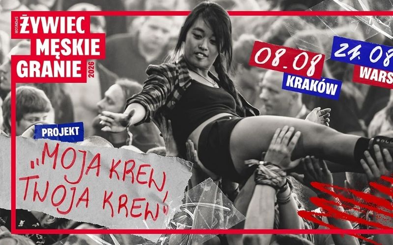 Męskie Granie 2026 w Krakowie. Nosowska, Myslovitz i koncert pamięci Andrzeja Zauchy