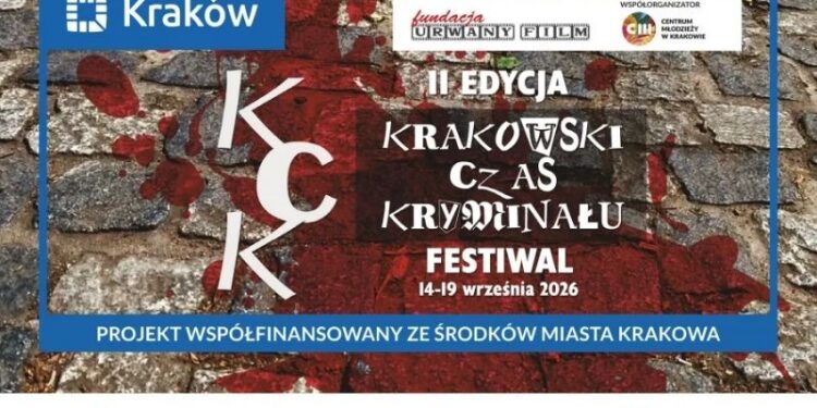 Krakowski Czas Kryminału 2026. Program festiwalu od 14 do 19 września