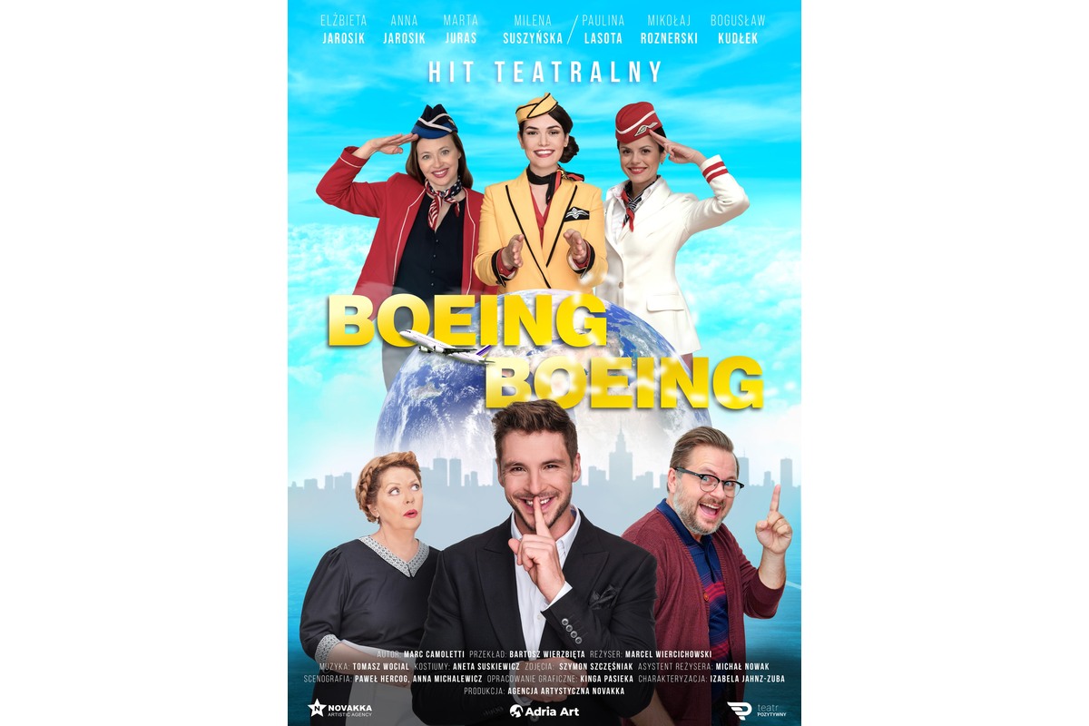 Boeing Boeing – grafika wydarzenia Adria Art w Krakowie