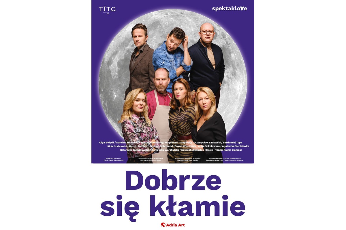 Dobrze się kłamie – grafika wydarzenia Adria Art w Krakowie