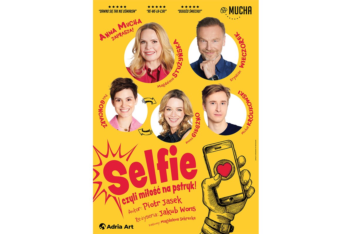 Selfie, czyli miłość na pstryk! – grafika wydarzenia Adria Art w Krakowie